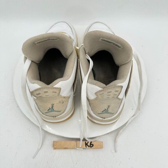 Nike Air Jordan 4 Retro Men Size 7Y Women 8.5 487724-118 Sand Linen Shoes - Picture 9 of 11